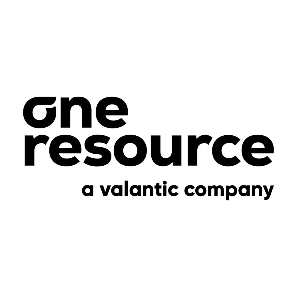 oneresource - a valantic company, Logo schwarz