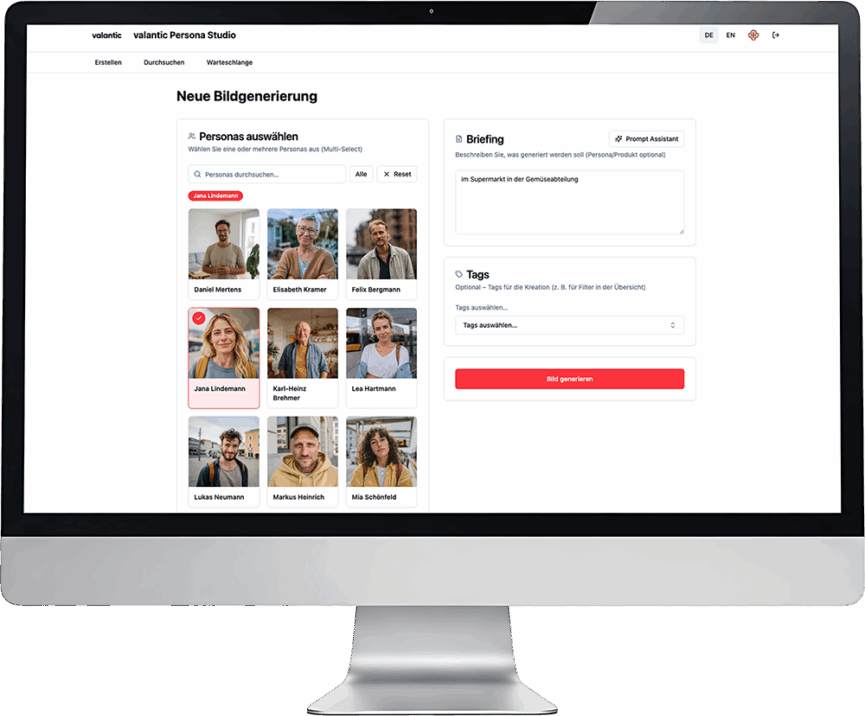 valantic Persona Studio - Briefing Prompt