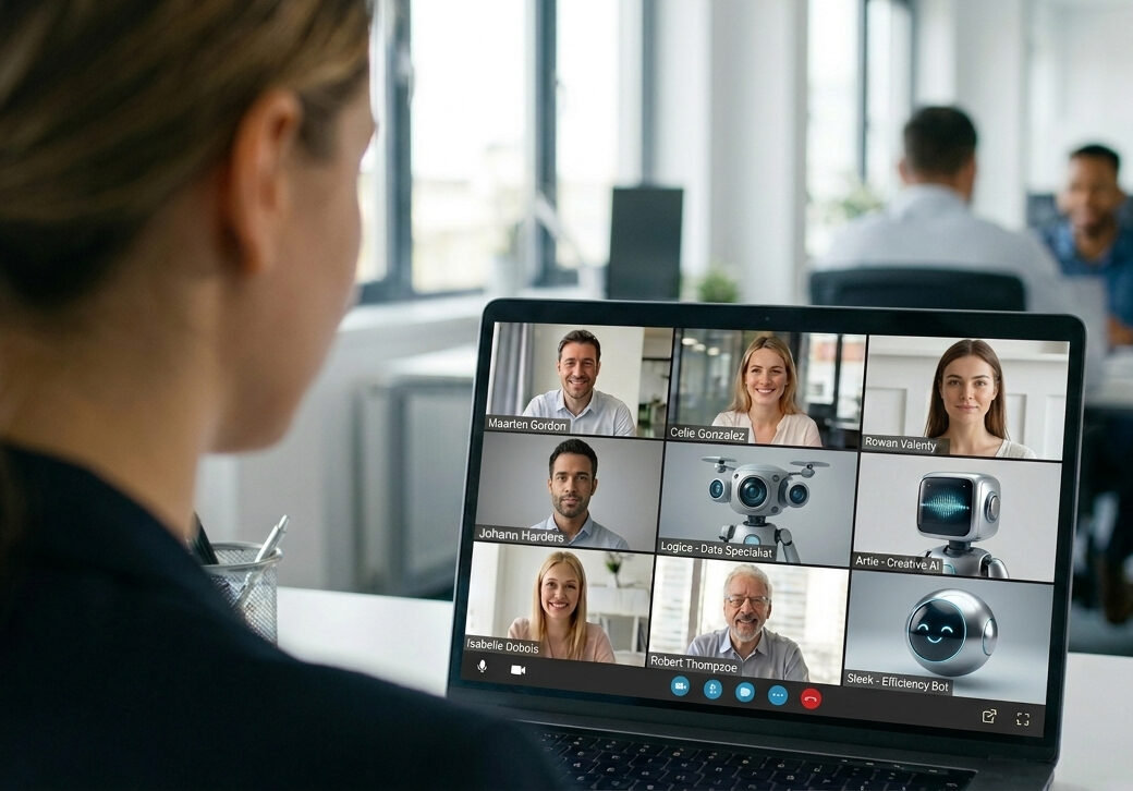 Video Call der Zukunft; Symbolbild / KI-generiert mit Gemini