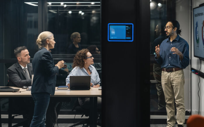 Diverse Team working together in modern Co-Working