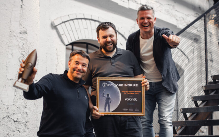 Roland Dessovic, Franz Rest. Georg Koch mit dem Pimcore Award