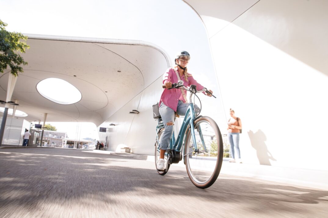 Woman on a bike, Eurorad