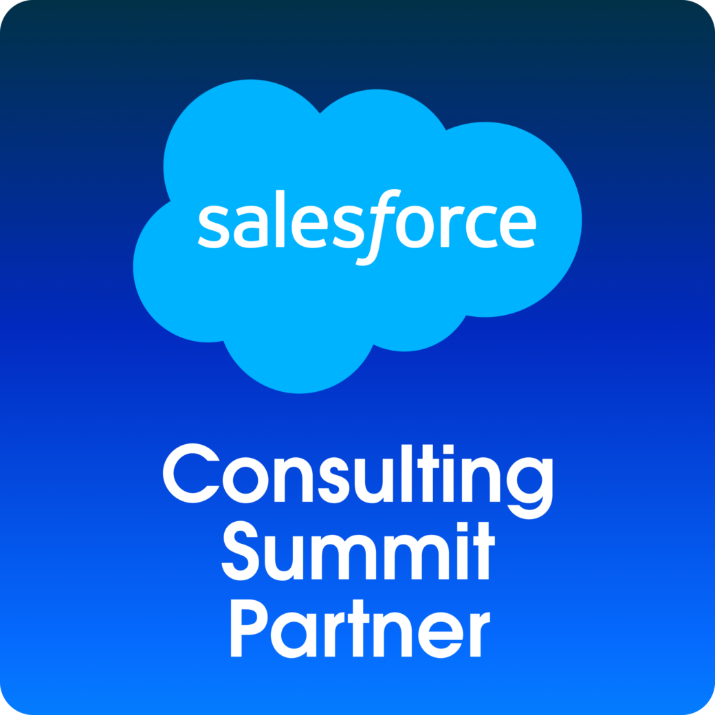 Salesforce Logo für valantic als Consulting Summit Partner 2026