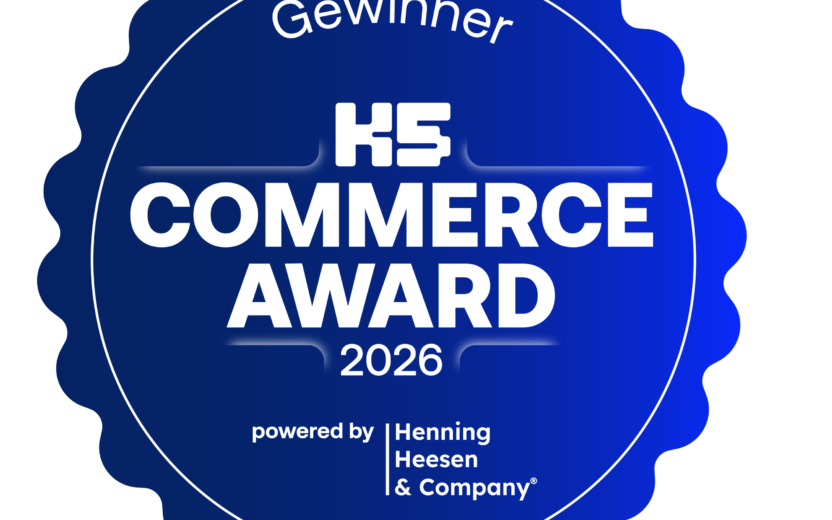 Badge zum K5 Commerce Award 2026 für valantic als E-Commerce Agentur des Jahres