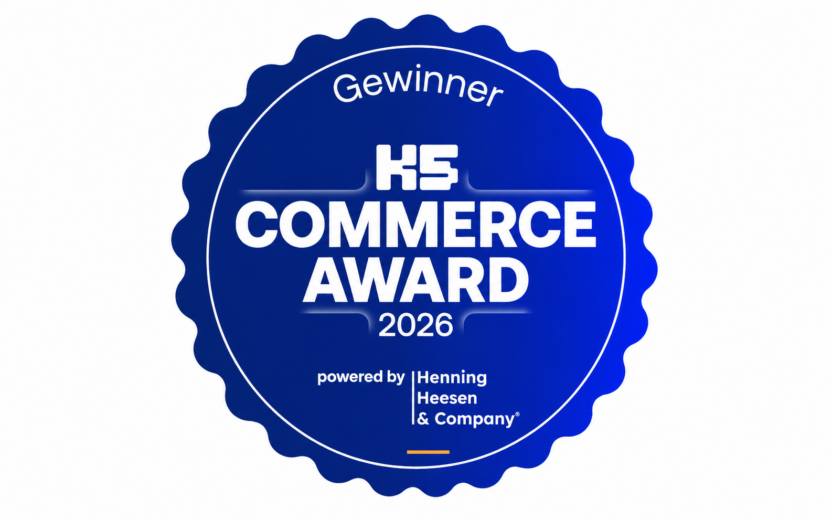 K5 Commerce Award 2026 Badge für valantic als E-Commerce Agentur des Jahres