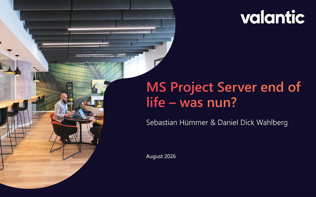 Thumbnail zum Webinar on demand; MS Project Server end of live – was nun?​