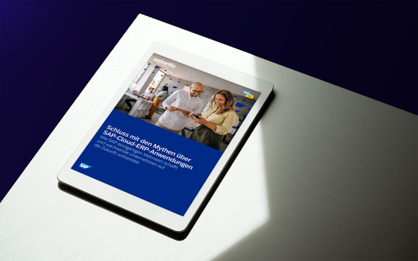 Mockup Schluss mit den Mythen über SAP Cloud ERP