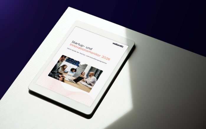 Mockup valantic Startup- und Innovationsmonitor 2026