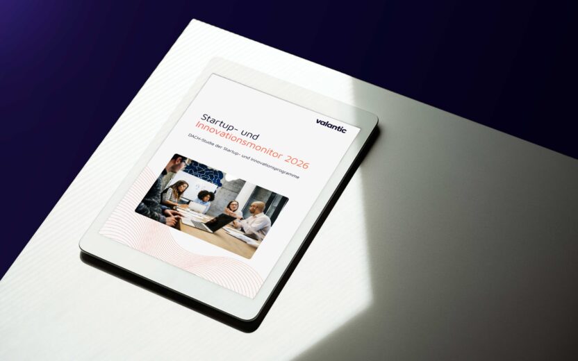 Mockup valantic Startup- und Innovationsmonitor 2026