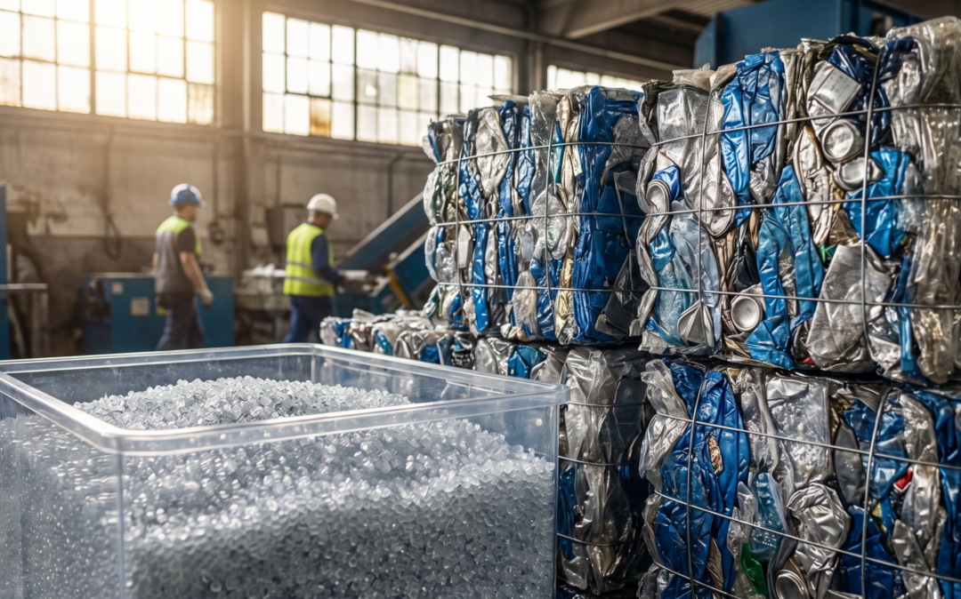 waste management trash cubes sorted