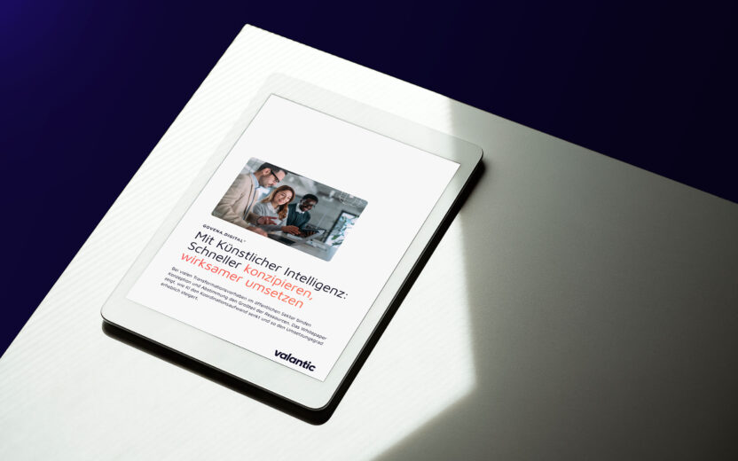 Whitepaper Mockup - govena.digital: Mit KI schneller konzipieren, wirksamer umsetzen