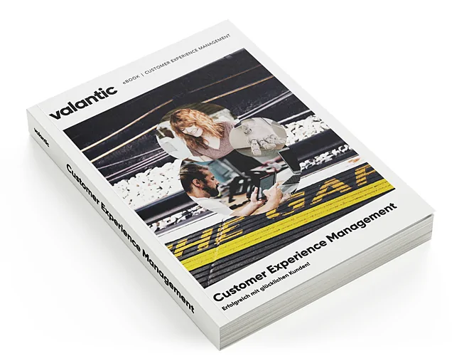 Bild eines Buches, valantic eBook "Customer Experience Management - Erfolgreich mit glücklichen Kunden!"