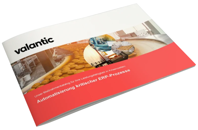 Bild einer Zeitschrift, valantic Maßnahmenpaket zur Entwicklung von Robotic Process Automation Prozessen in SAP ERP-Systemen