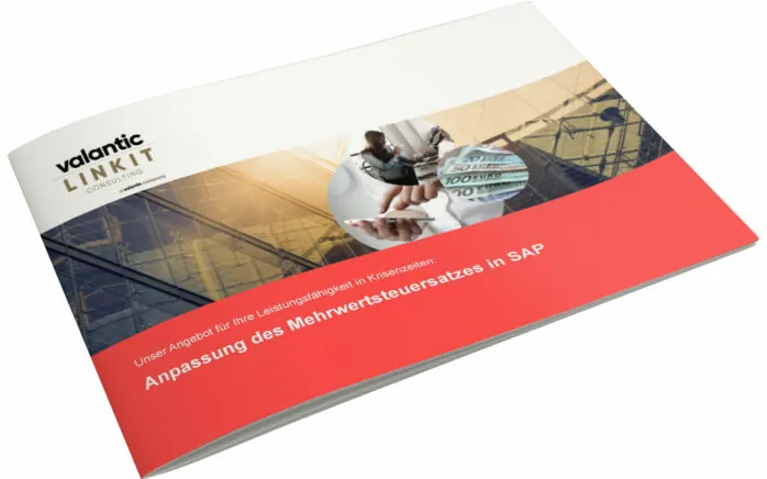 Bild einer Zeitschrift, Maßnahmenpaket zur Mehrwertsteueränderung in SAP