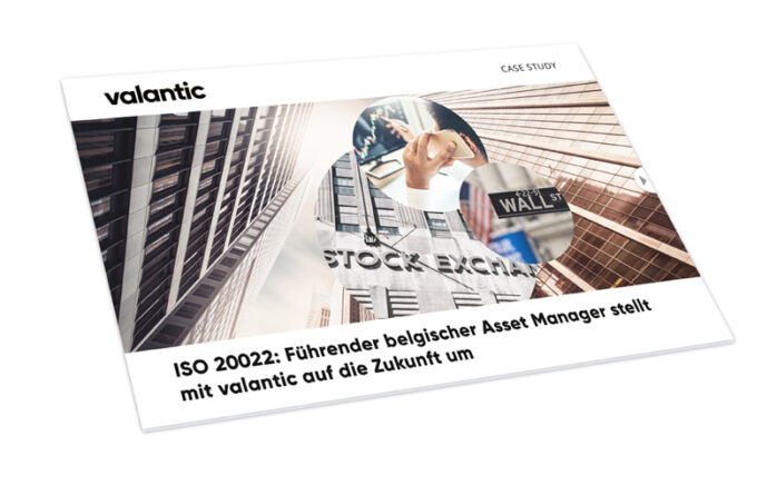 Bild einer Zeitschrift, ISO 20022, Führender belgischer Asset Manager stellt mit valantic auf die Zukunft um