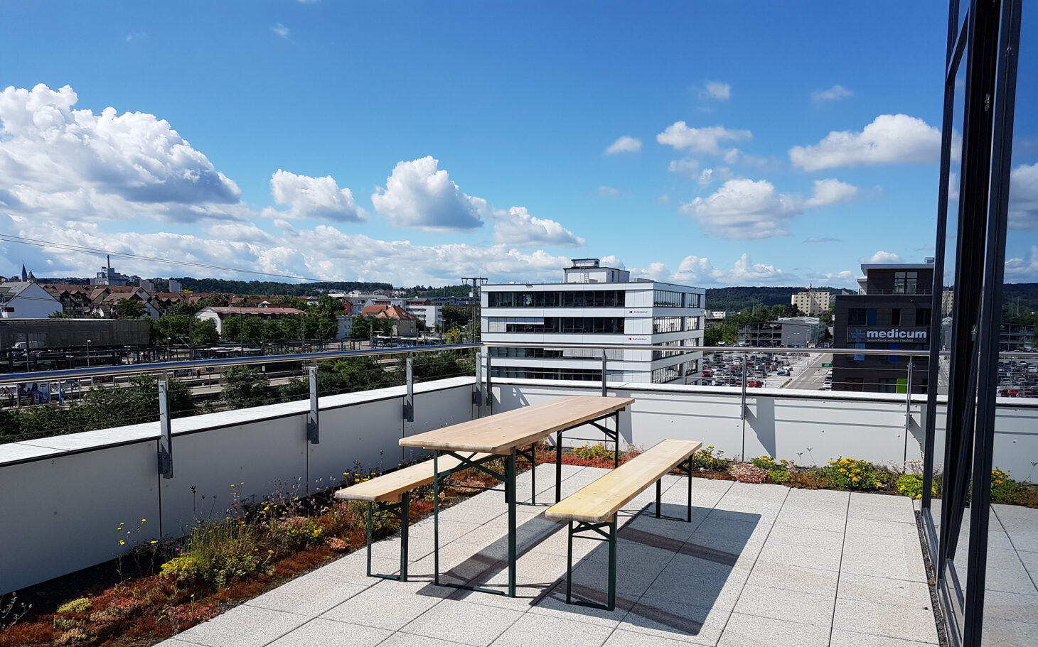 valantic Supply Chain Excellence office in Böblingen, image of the roof terrace