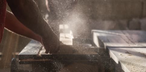 image of a carpenter grinding, valantic Case Study SFS