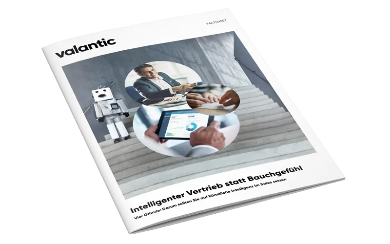 Cover des Factsheets zum Thema Sales Intelligence von valantic