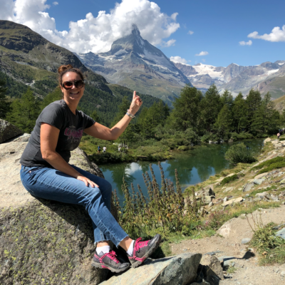 About us - Team - Picture of Nicole Heim, Finance and Human Resources Manager at valantic, in the mountains