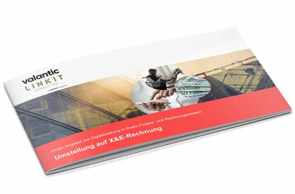 Cover der Broschüre "Umstellung auf X&E-Rechnung"