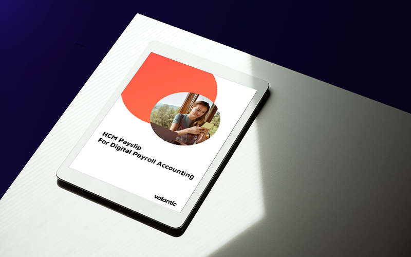 Picture of the valantic brochure about HCM Payslip