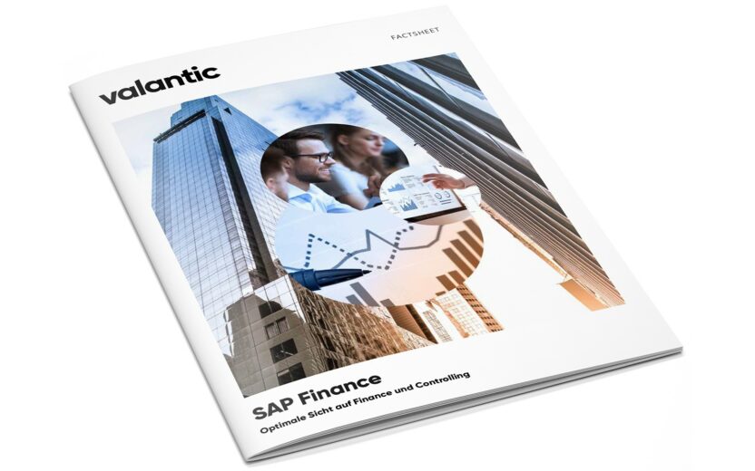 Bild eines Zeitschriften-Covers: Factsheet SAP Finance von valantic
