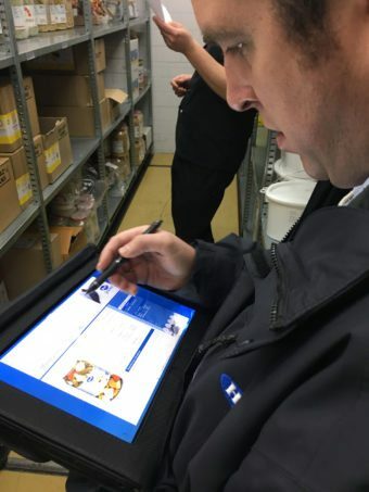 Screen Mobile App Verkaufsberater
