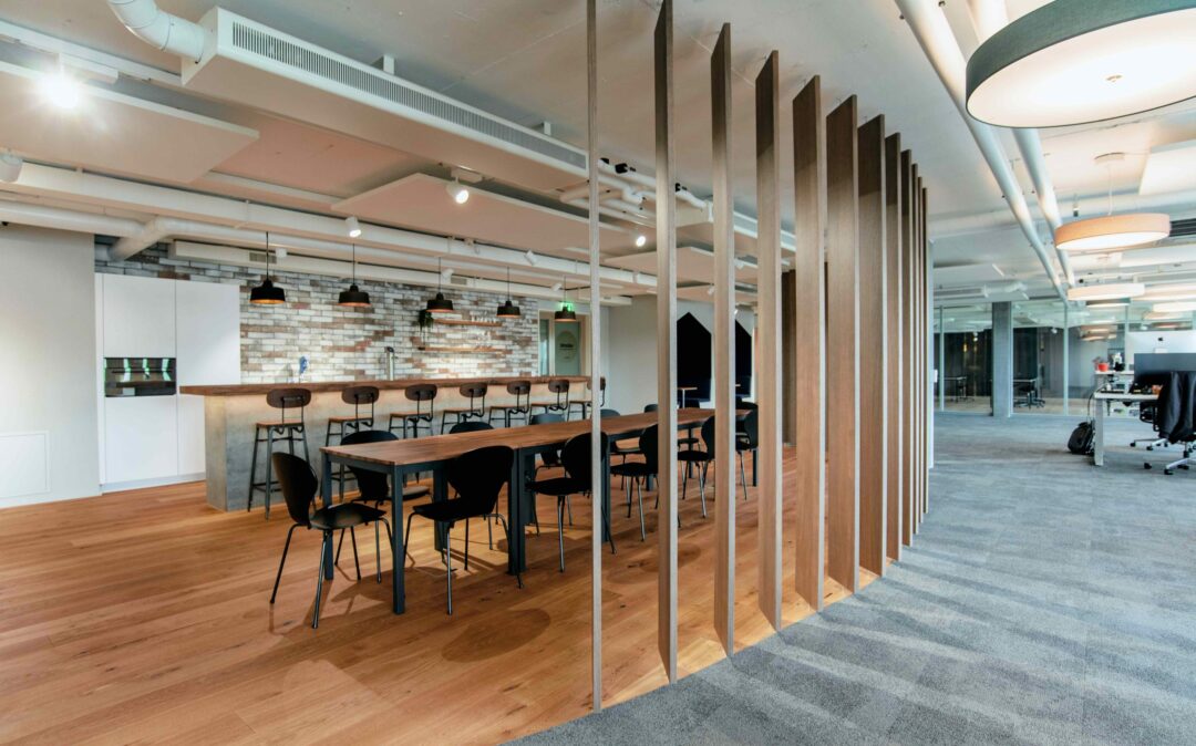 Dining area and kitchen at valantic Customer Engagement & Commerce in Switzerland, St. Gallen