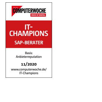 Computerwoche Siegel: IT-Champions - SAP Berater