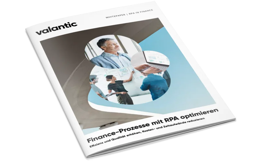 Cover des Whitepapers Finance-Prozesse mit RPA optimieren | KI-Beratung