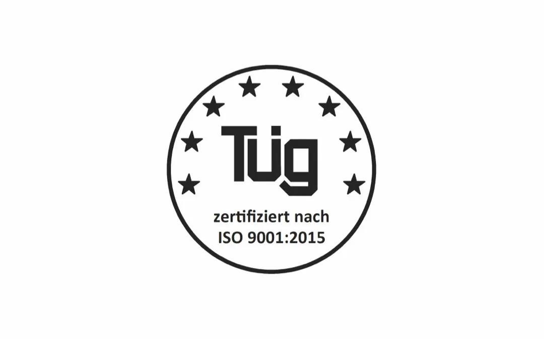 Bild des TÜG-Siegel (ISO Zertifizierung) der valantic Customer Academy