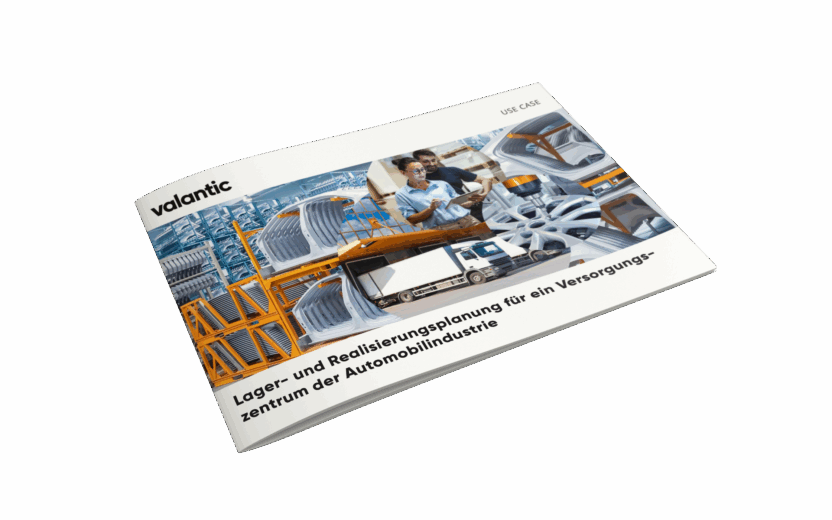 Mockup Use Case Lager- und Realisierungsplanung, valantic Logistikmanagement