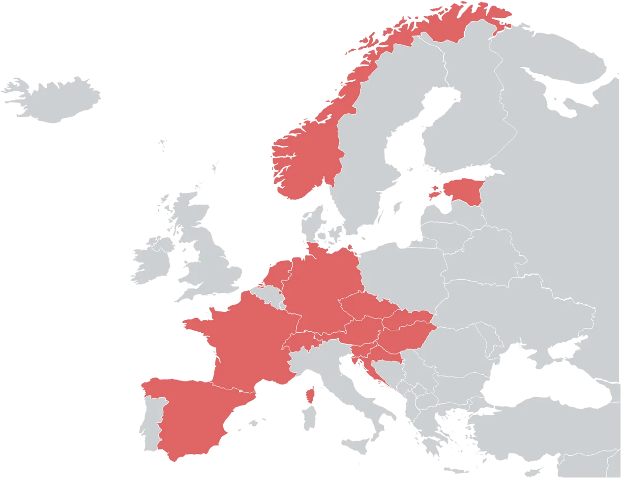 valantic Bike Company Europe Map