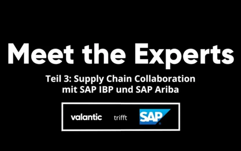 Vorschaubild Video Meet the Experts: Teil 3 - Supply Chain Collaboration mit SAP IBP und SAP Ariba