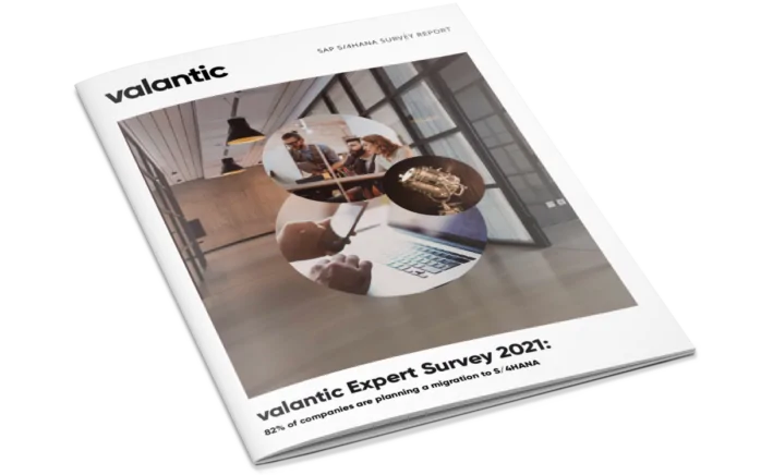 Cover of the Study Report on valantics SAP S/4HANA Expert Survey