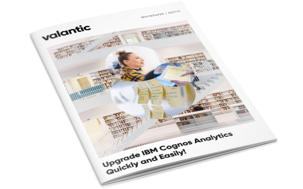 You see the view of the wihitepaper "Upgrade IBM Cognos Analytics quickly and easily!"