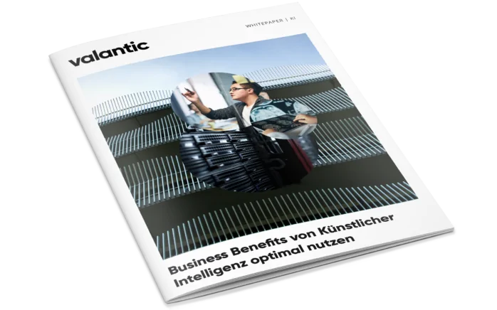 Cover des Whitepapers: Business Benefits von Künstlicher Intelligenz optimal nutzen