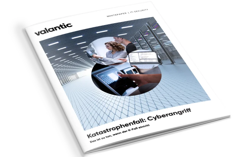 Mockup zum Whitepaper "Katastrophenfall: Cyberangriff"