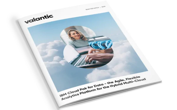 Image of the valantic white paper: IBM Cloud Pak for Data
