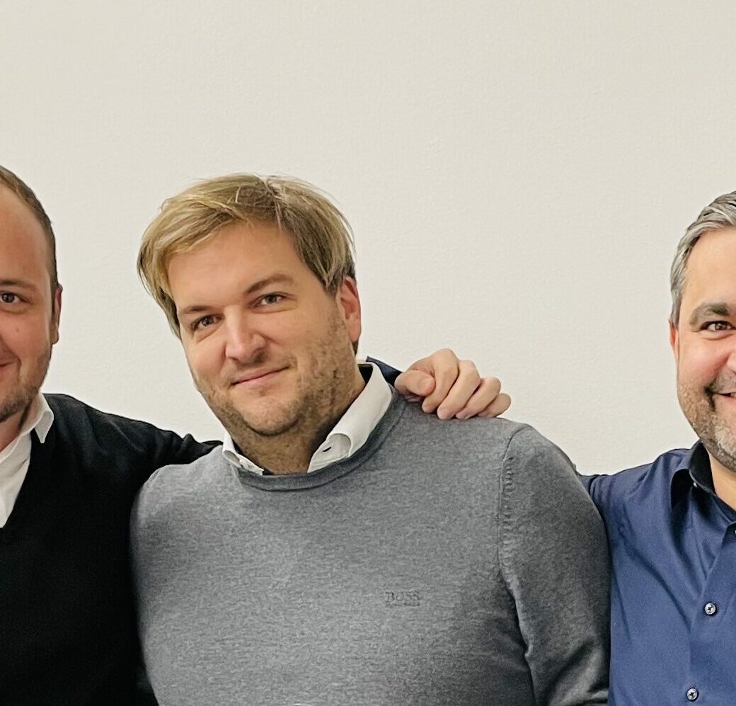 Image of Christoph Pschorn, Christoph Münch und Sebastian Drickl, Managing Partners and founders of DGTLS – a valantic company