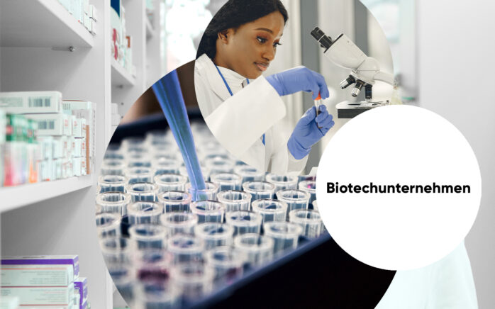 Dreiklang mit Abbildungen aus der Biotechnologie | Biotech Vertriebsplanung mit Anaplan Featured Image