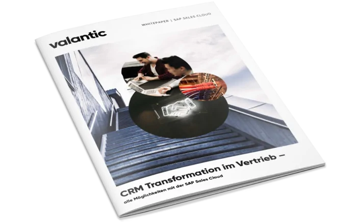 Cover des valantic Whitepapers: CRM Transformation im Vertrieb