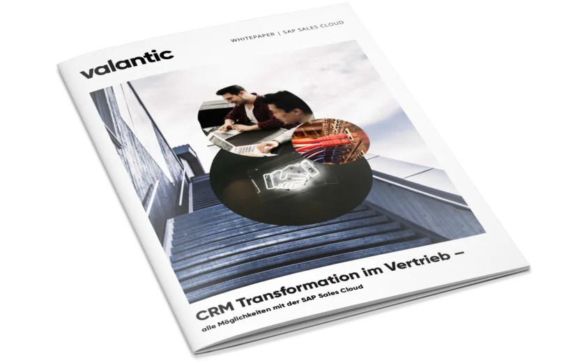 Cover des valantic Whitepapers: CRM Transformation im Vertrieb