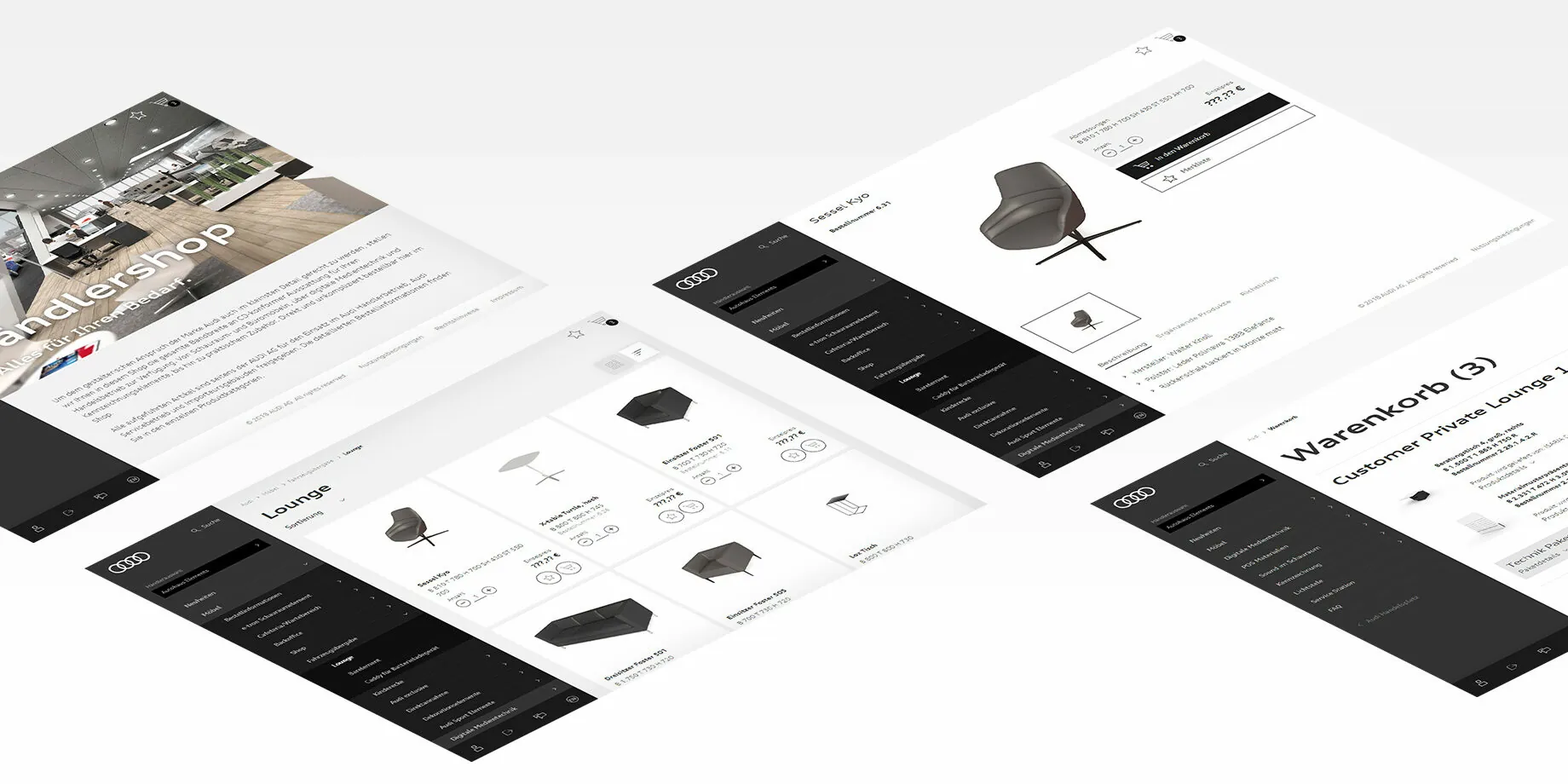 Image of the Audi dealer webshop