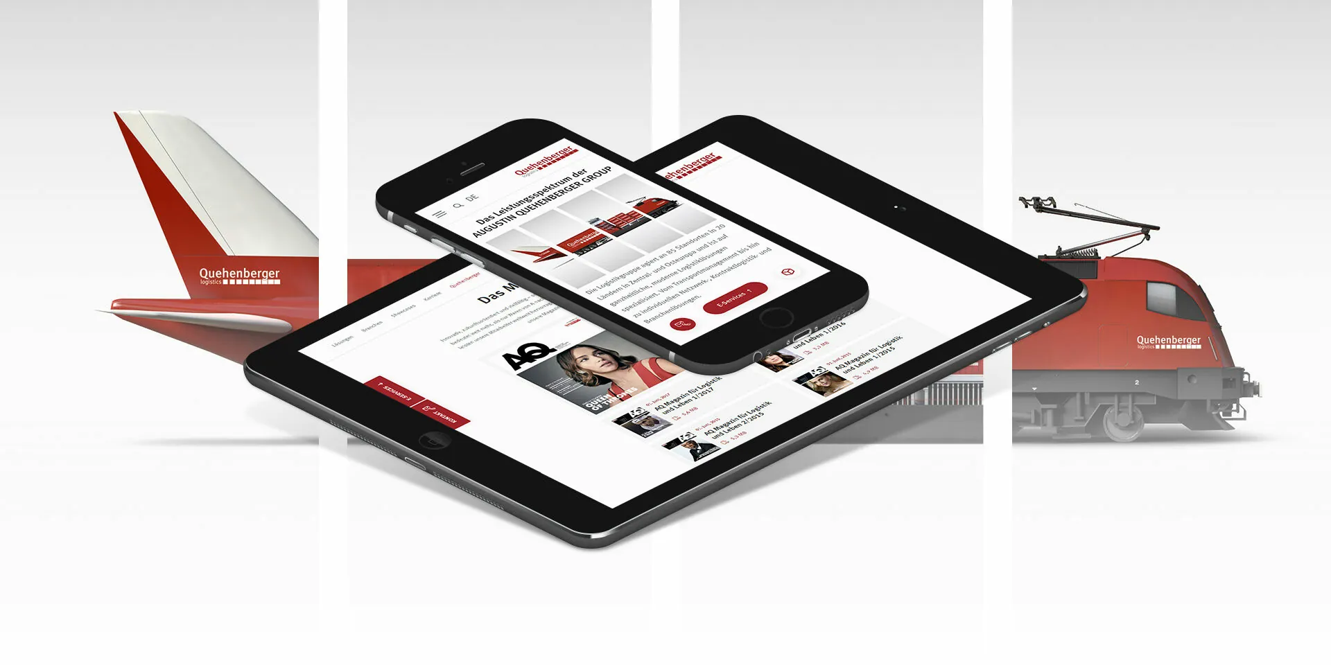 Images of the new Quehenberger website