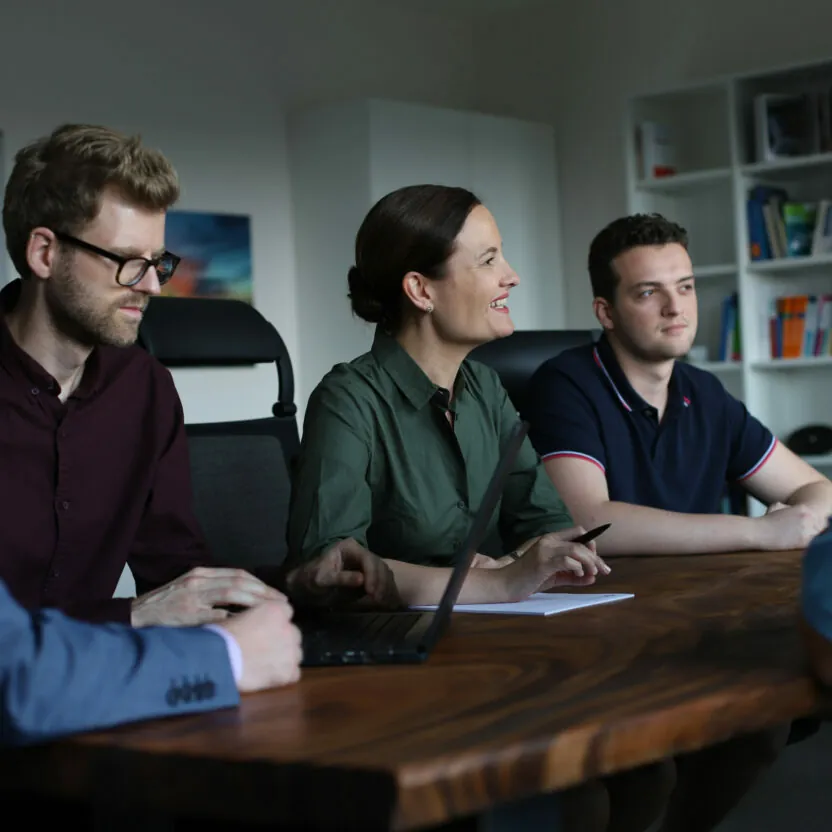 Image of a group of people talking