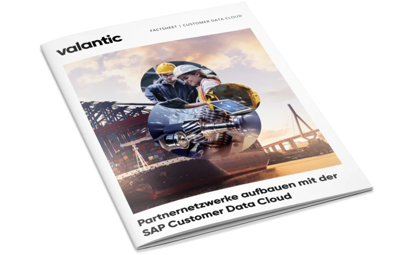 Mockup zum Factsheet Partnernetzwerke aufbauen mit der SAP Customer Data Cloud