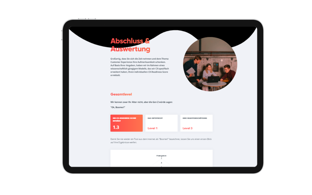 Mockup: CX Readiness Assessment