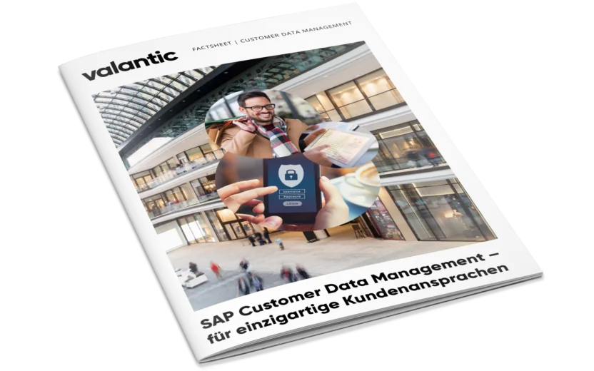 Mockup vom Factsheet SAP Customer Data Management – für einzigartige Kundenansprachen