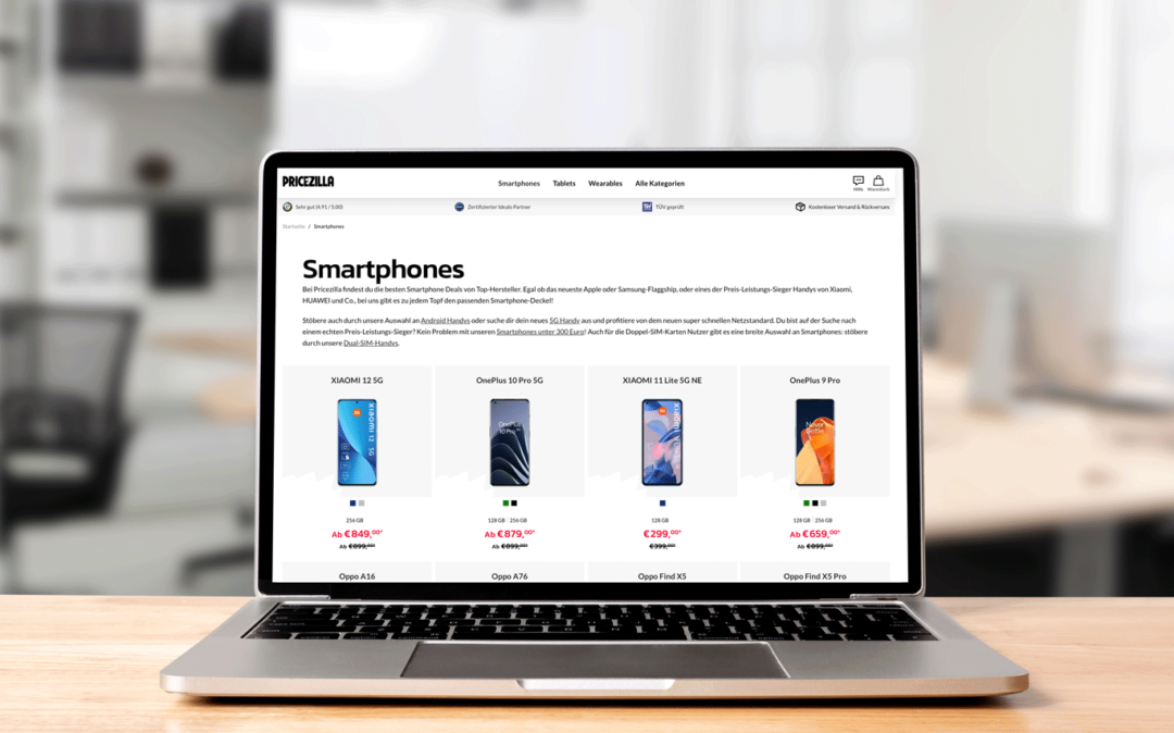 Pricezilla Smartphone